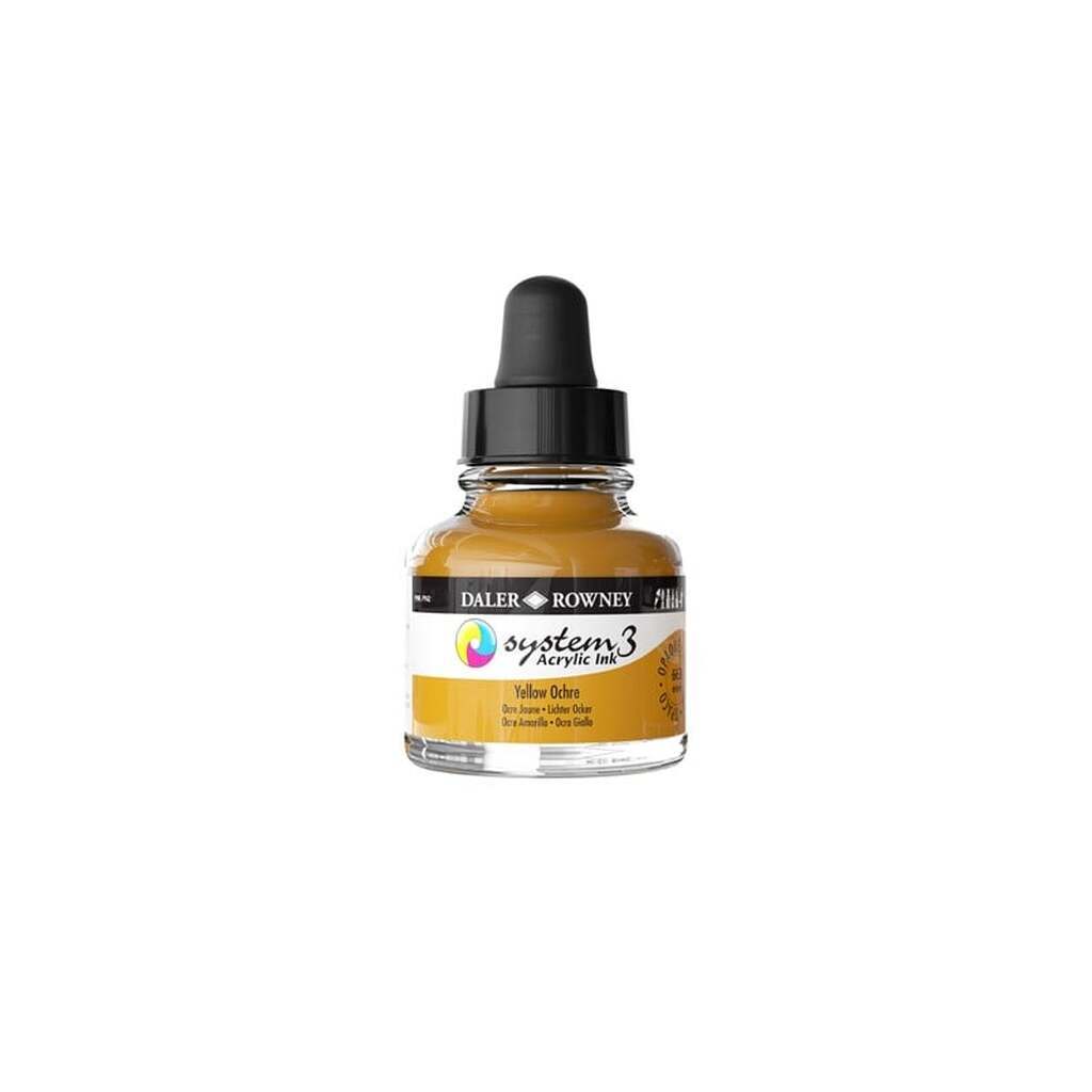 Daler-Rowney System3 Ink 29.5 ml Yellow Ochre