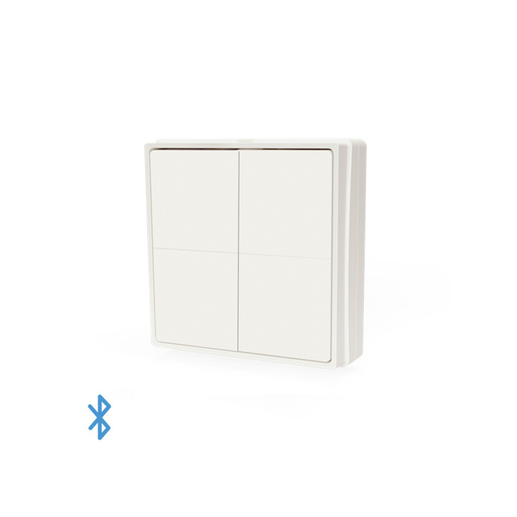 Shelly BLU Wall switch 4, stand alone - Bluetooth batteritryk
