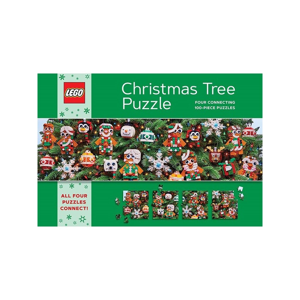 Euromic LEGO® Christmas Tree Puzzle 4 x 100-Piece puzzle