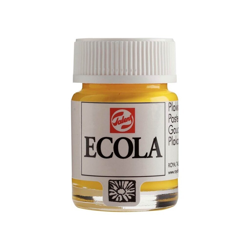 Bruynzeel - Ecola Poster Paint Bottle 16ml Yellow 200