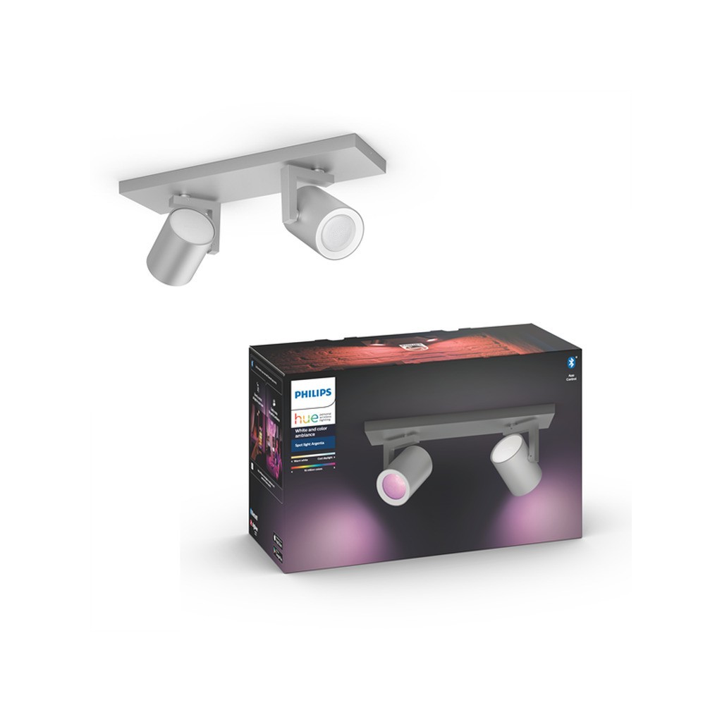 Philips Hue Argenta Plate/Spiral 2x5.7W - Aluminium