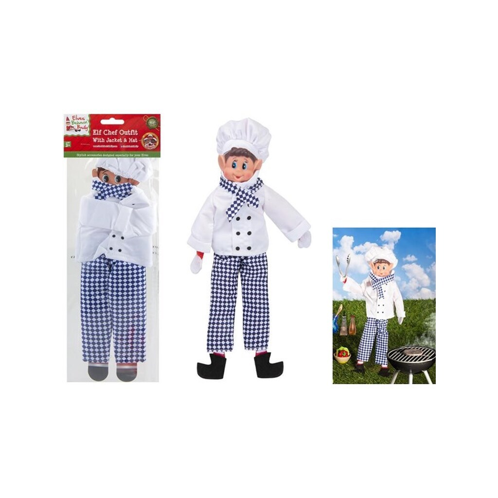 Elves Behavin' Badley Elf Chef Outfit with Hat