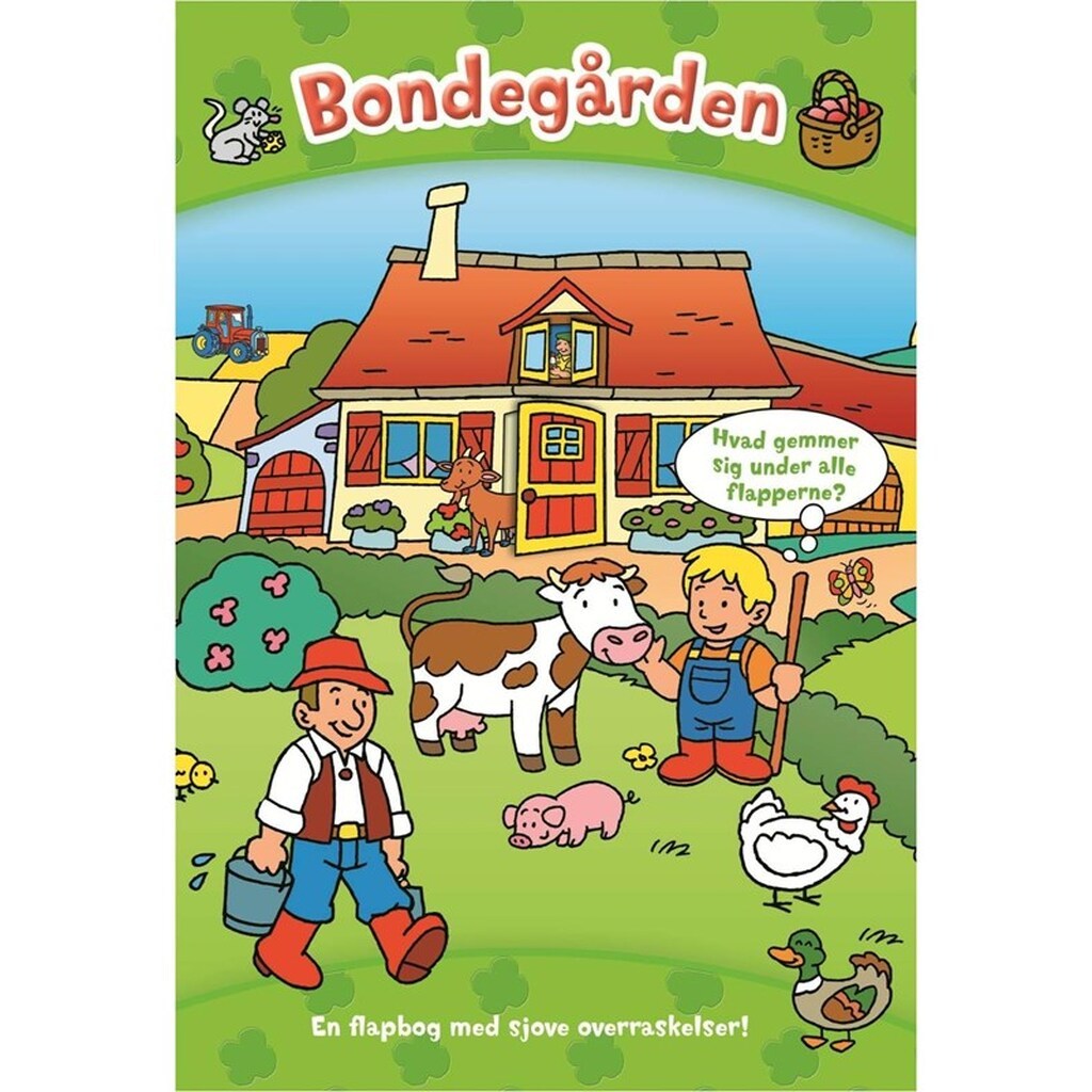 Den store flapbog: Bondegården - Børnebog - Hardcover