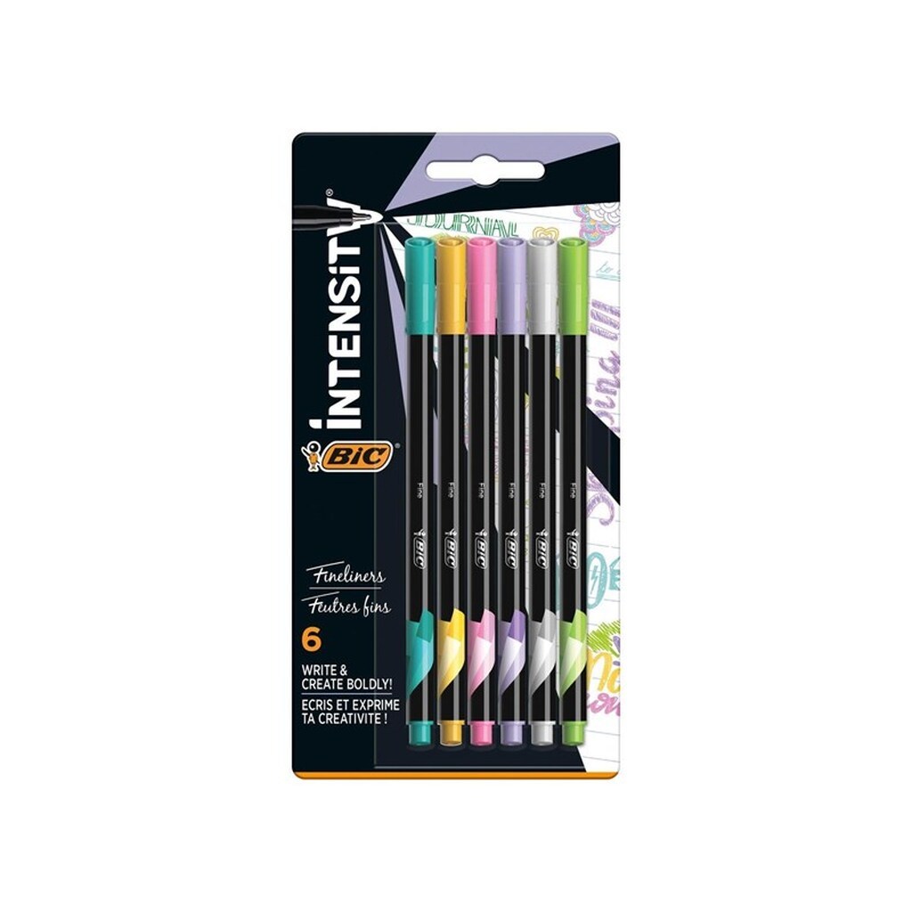 BIC Intensity Fineliners Pastel 6 pcs.