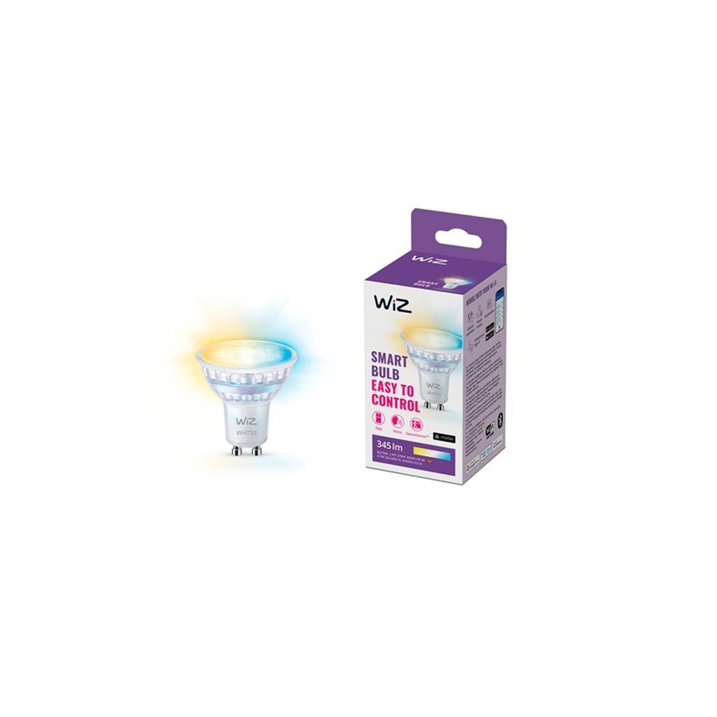 WiZ Tunable GU10 Smart Spotpære - Dæmpbart varmt til koldt hvidt LED-lys