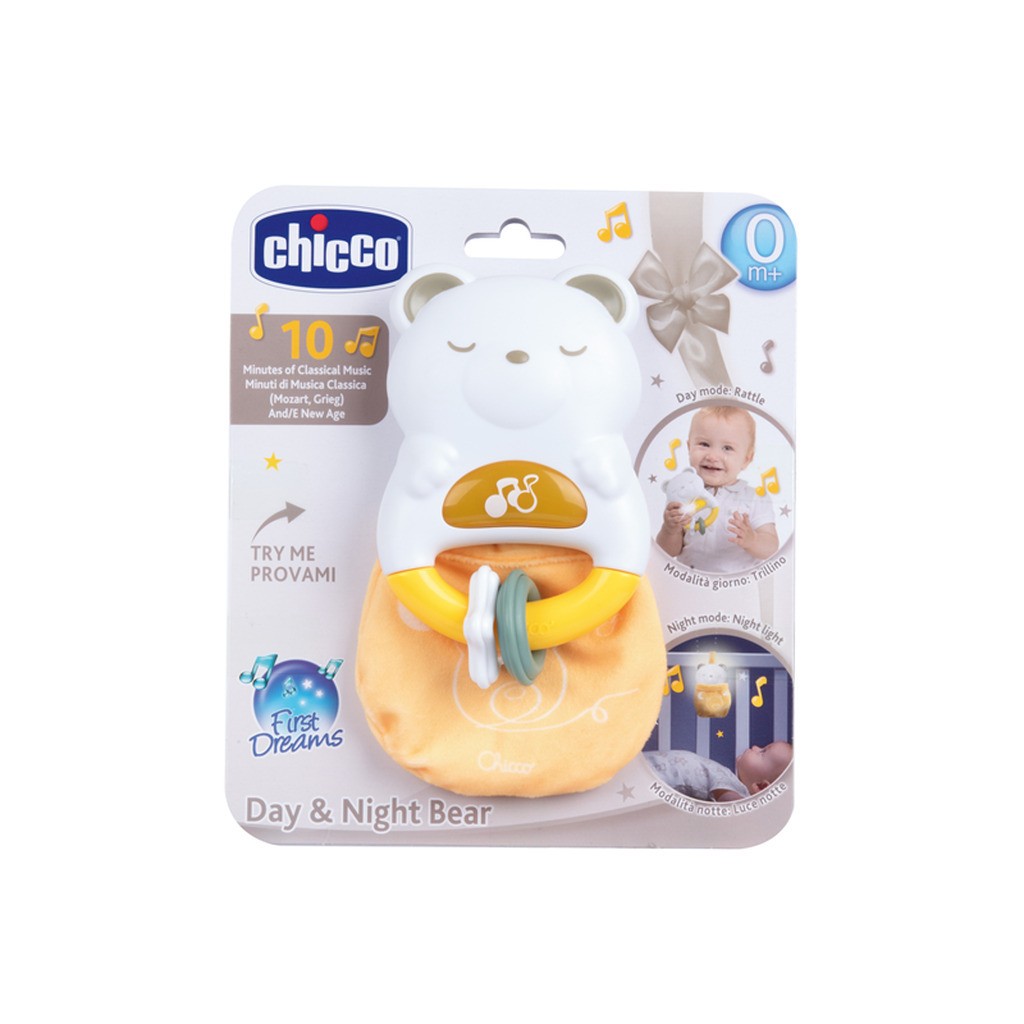 Chicco Day &amp; Night Bear Rattle