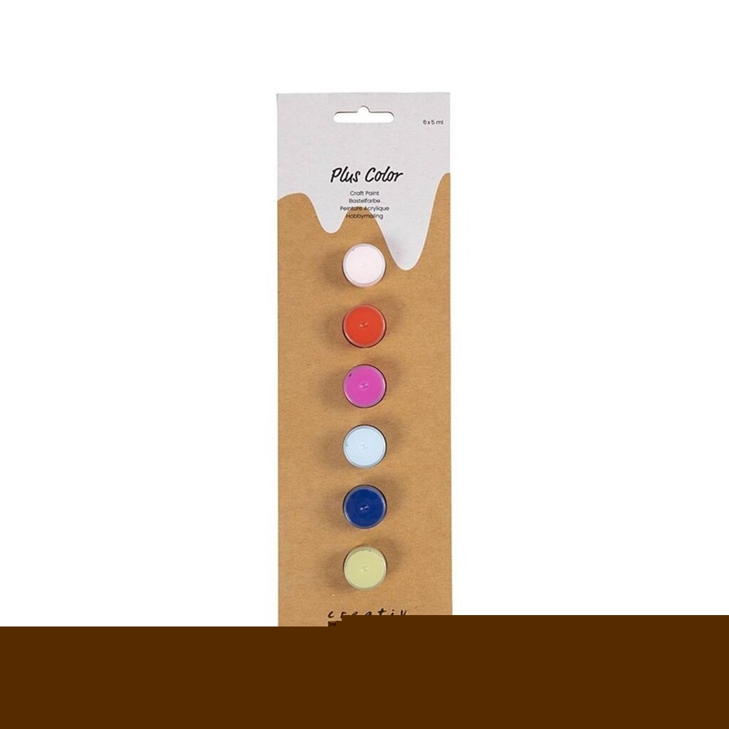 Creativ Company Plus Color Acrylic Paint Strong Colors - 6x5ml.