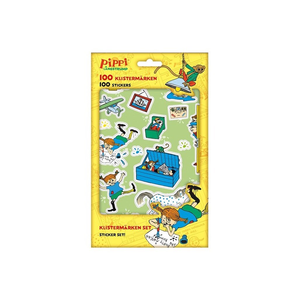 Euromic PIPPI Stickers set w/100 stickers in paper pack