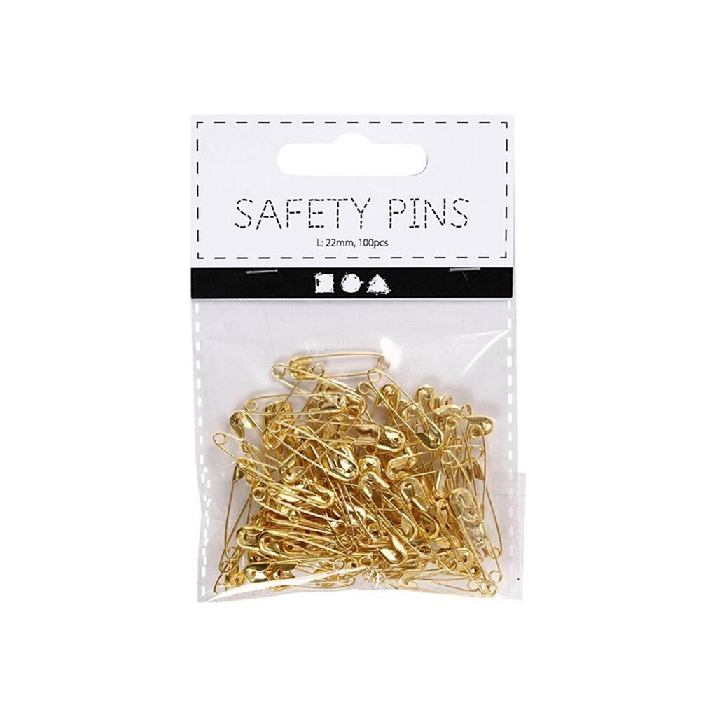 Creativ Company - Safety pins Gold 100 pcs.