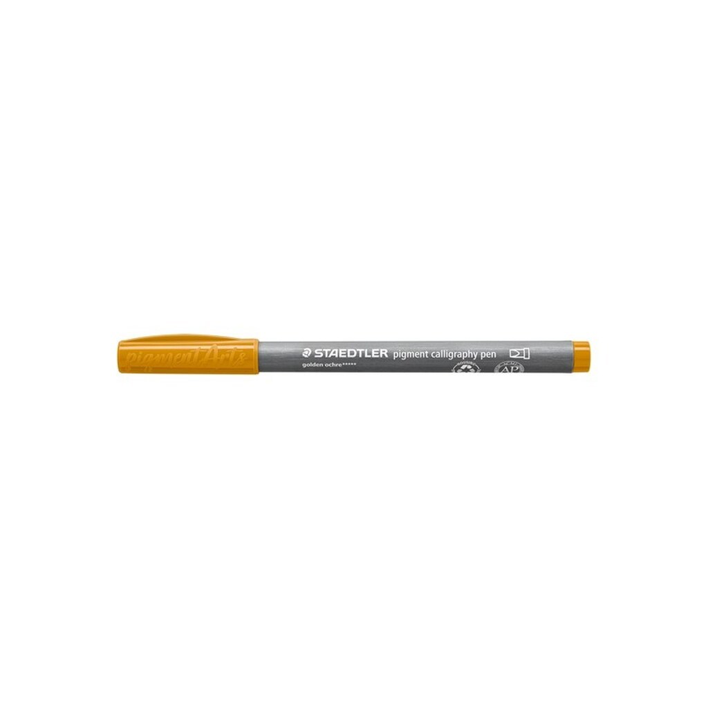 Staedtler KALLIGRAFI PEN PIGMENT, ÆSKE 10 STK, GYLDEN OKKER