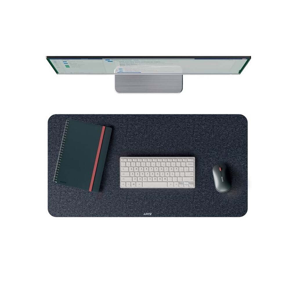 Leitz  stort skriveunderlag i filt, mørkegrå