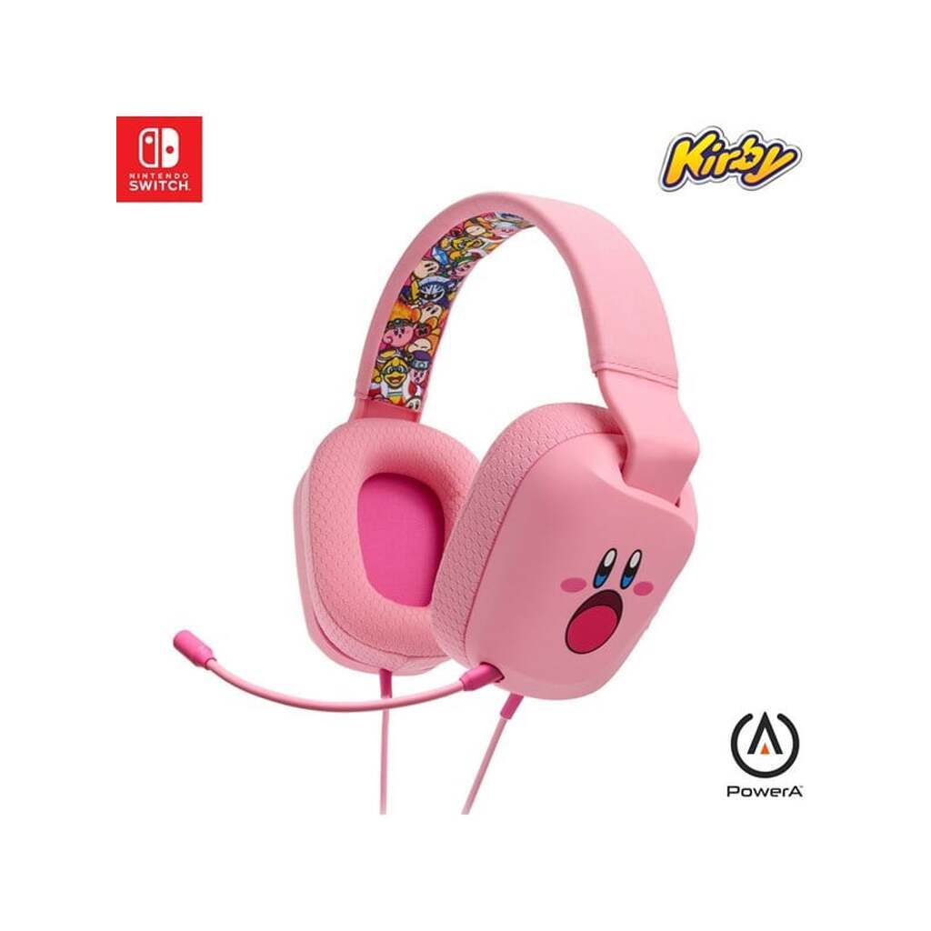 PowerA Kablet stereo headset til Nintendo Switch - Kirby Mouthful