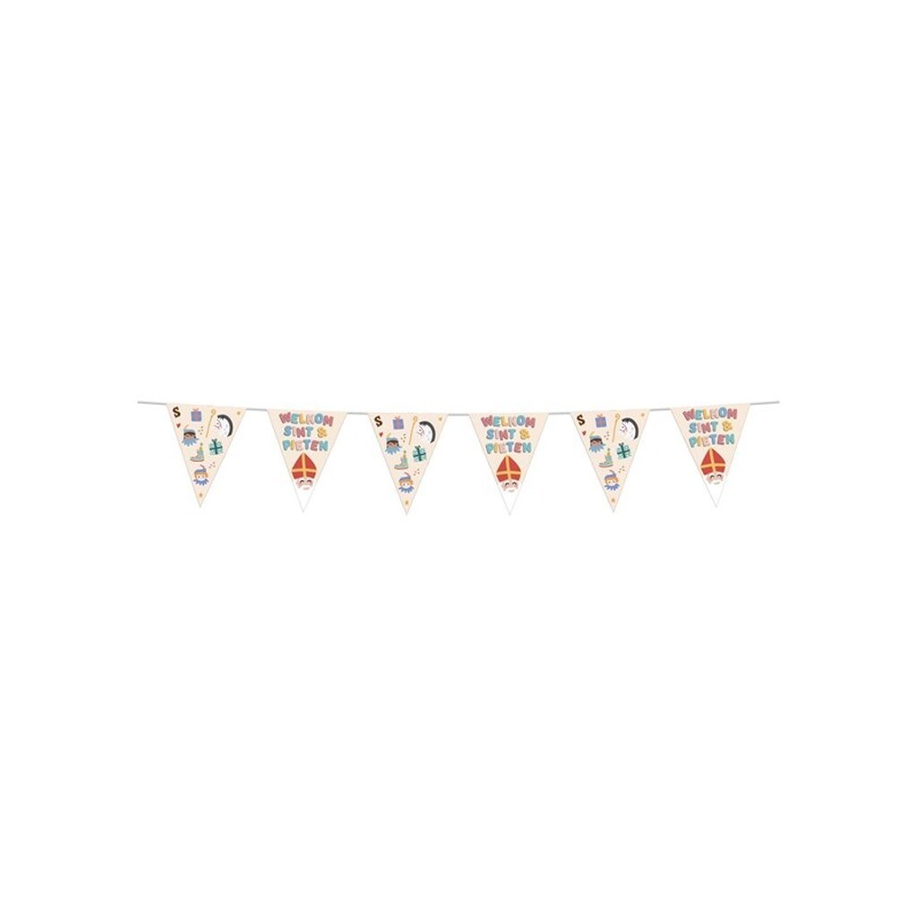 Folat BV - Flag line Welcome Saint &amp; Pieten 6 meters