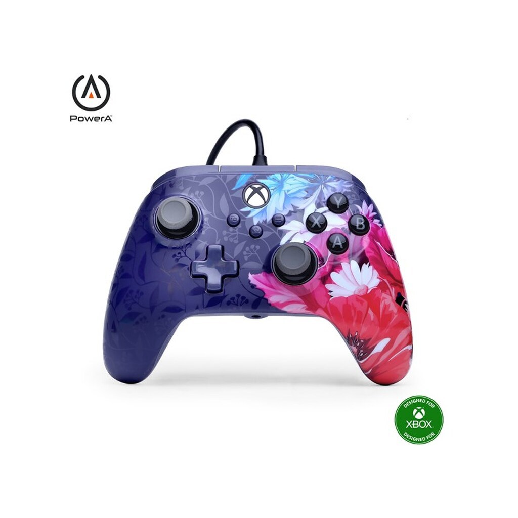 PowerA Advantage Plus kablet controller til Xbox Series X|S - Night Blossom - Controller