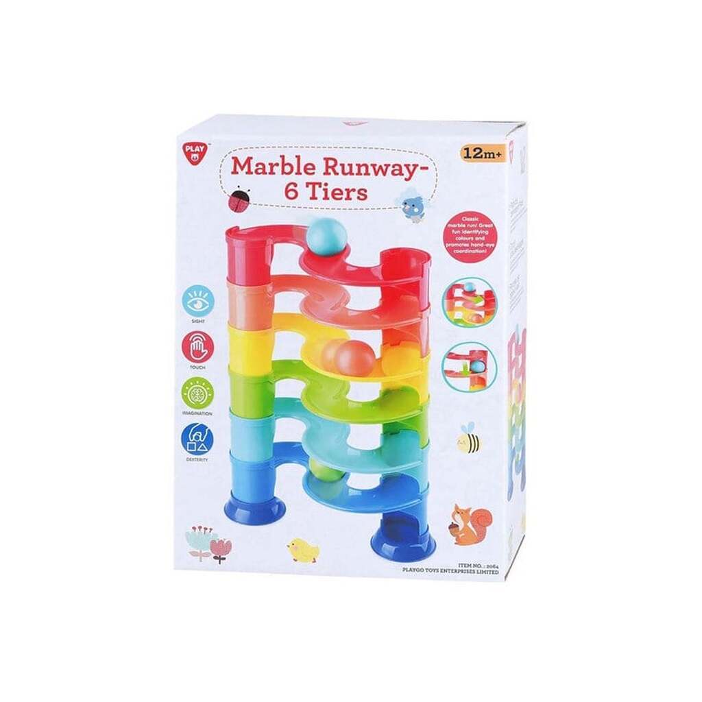 PLAY Marble Run with 2 Large Balls 11 pcs.