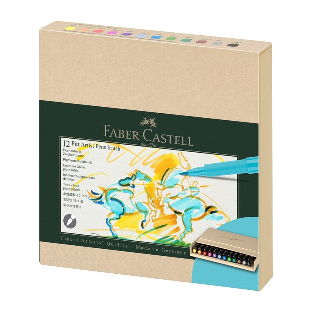 Faber-Castell Pitt artist pen studio B box 12 ass 2023