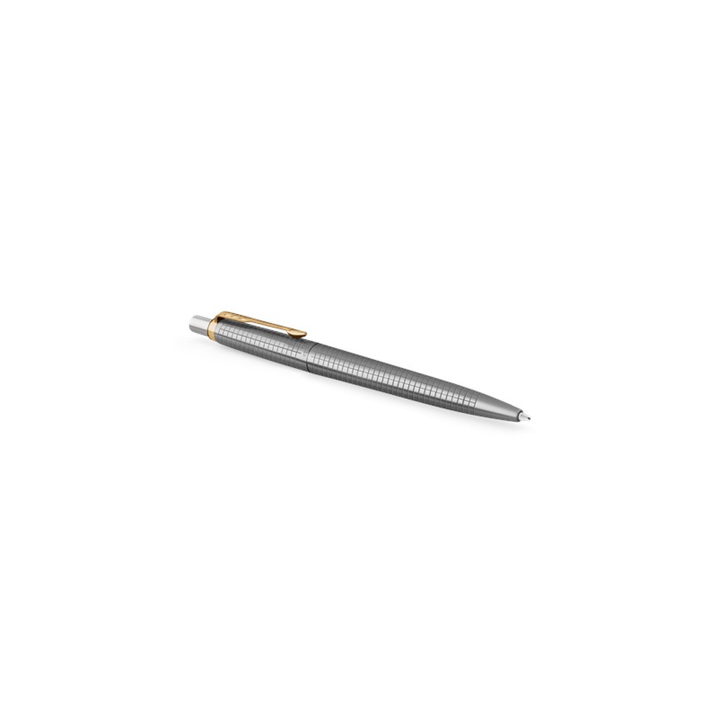 Parker Jotter Kuglepen | Special Edition | 70 års jubilæum rustfri stål guldbeklædning | Blå blækpatron | Gaveæske