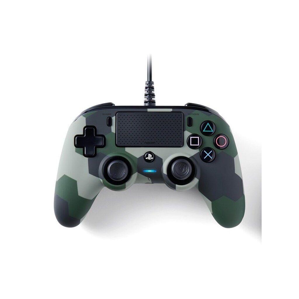 NACON PS4 Nacon Wired Compact Controller - Camo Green - Wired Controller - Sony PlayStation 4