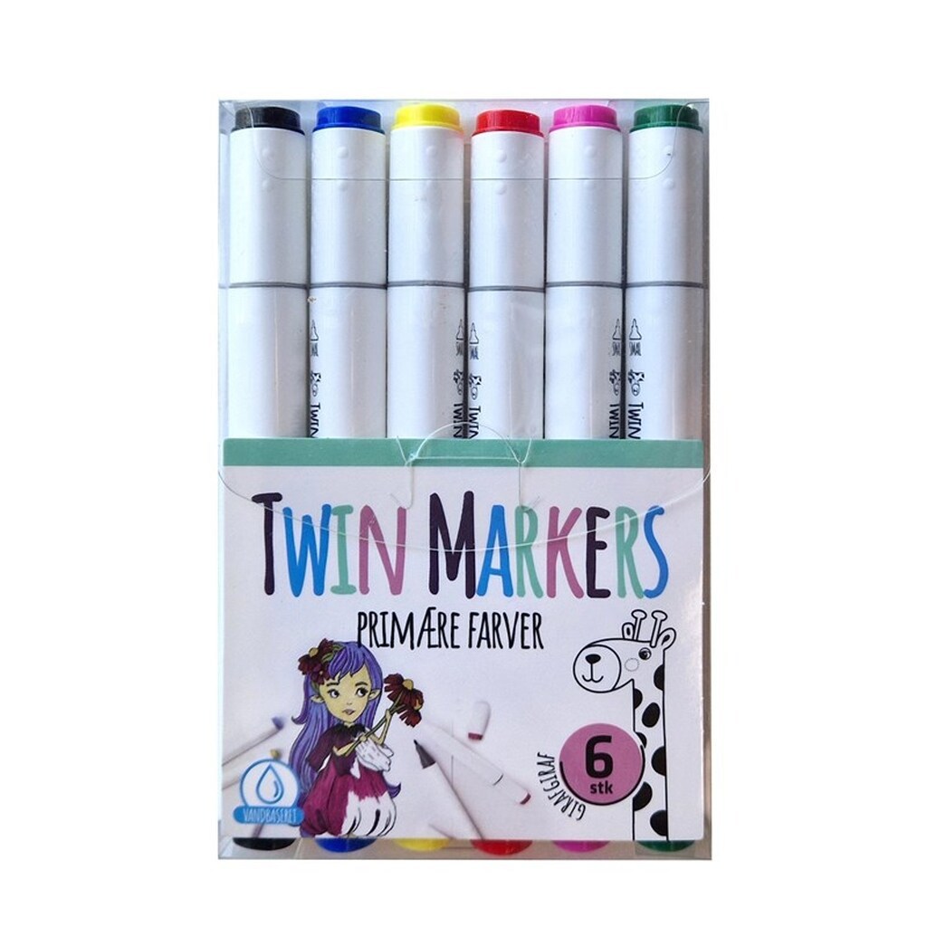 Hobby Mate GIRAFGIRAF Twin Marker 6 stk. Primær frv