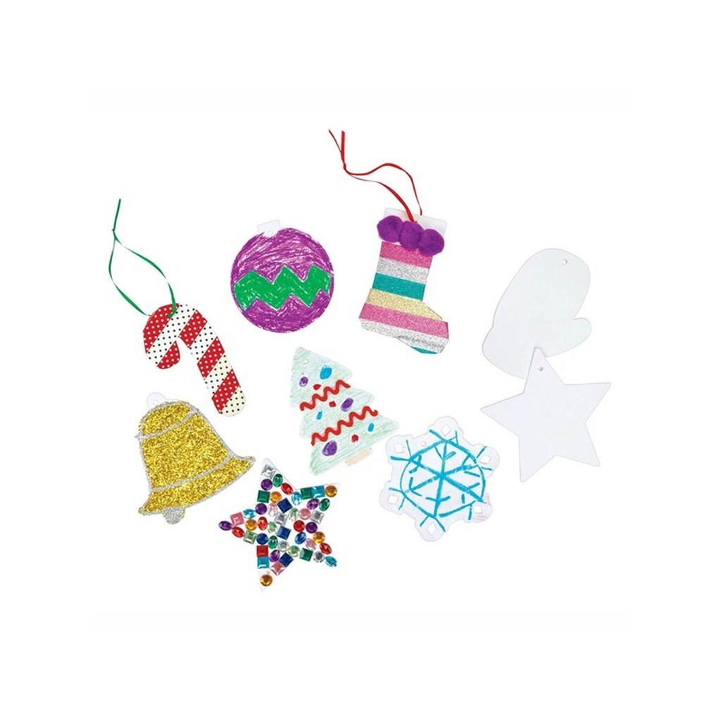 Colorations Decorate your own Christmas pendants Set of 48 pieces