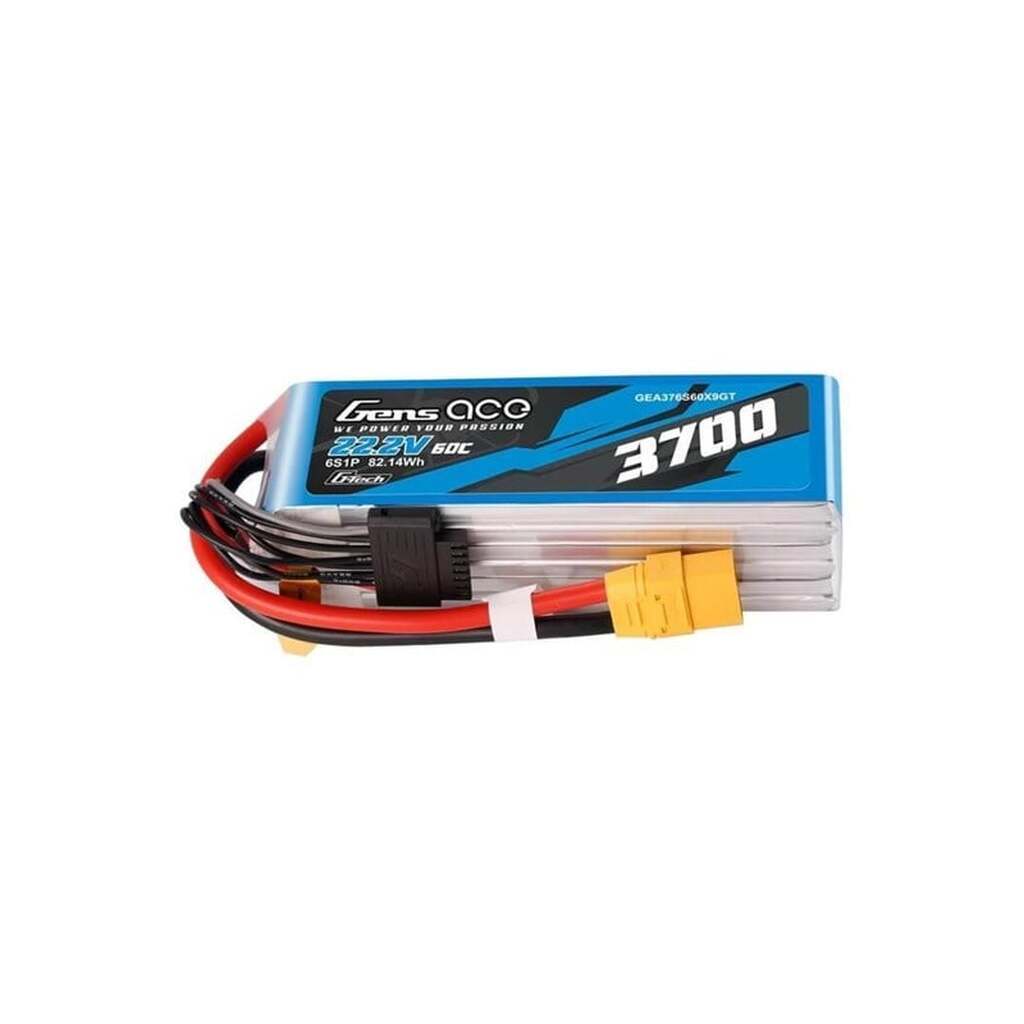 Gens ace &amp;Tattu Accumulator Lipo G-Tech 3700mAh 22.2V 60C 6S1P XT90