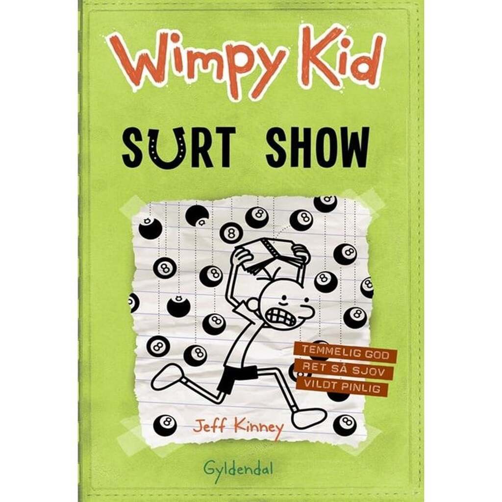 Wimpy Kid 8 - Surt show - Børnebog - Hardcover