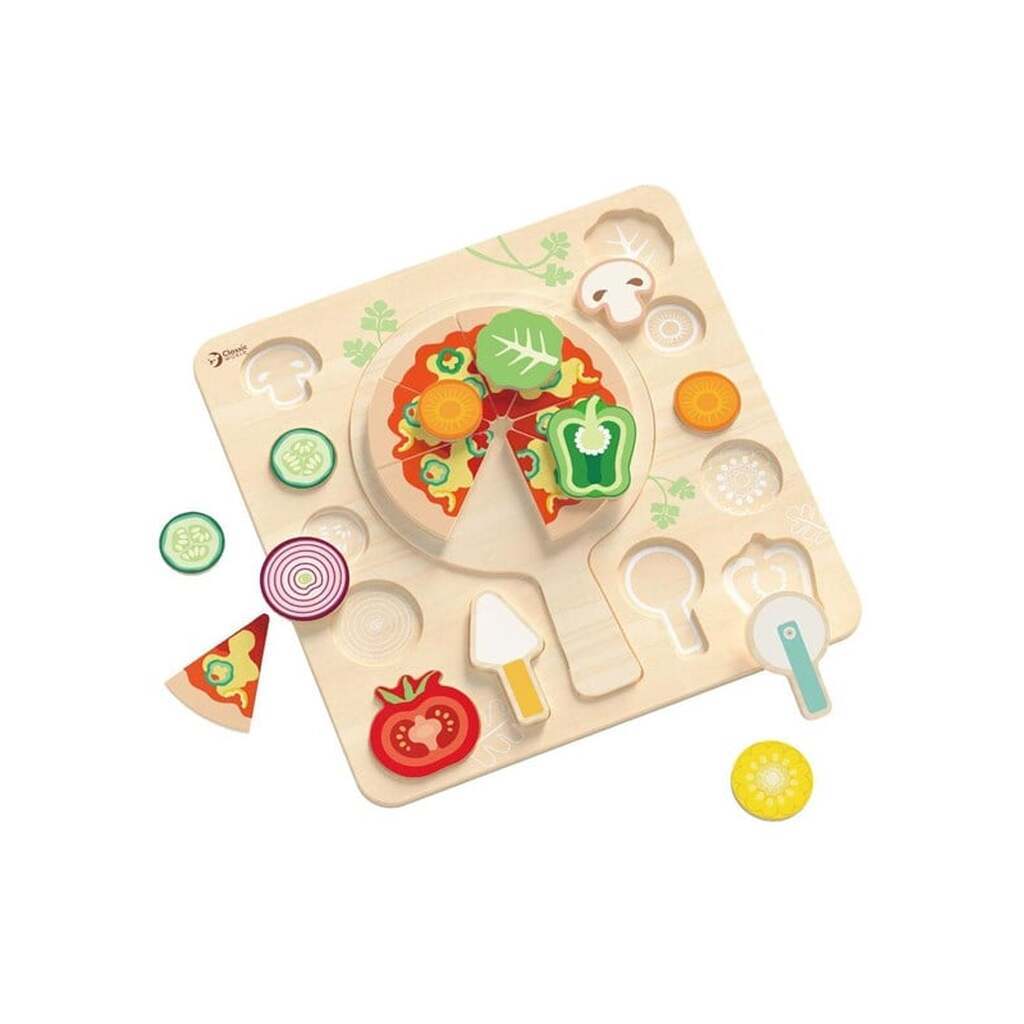 Classic World Wooden Shape Puzzle Pizza 22 pcs.