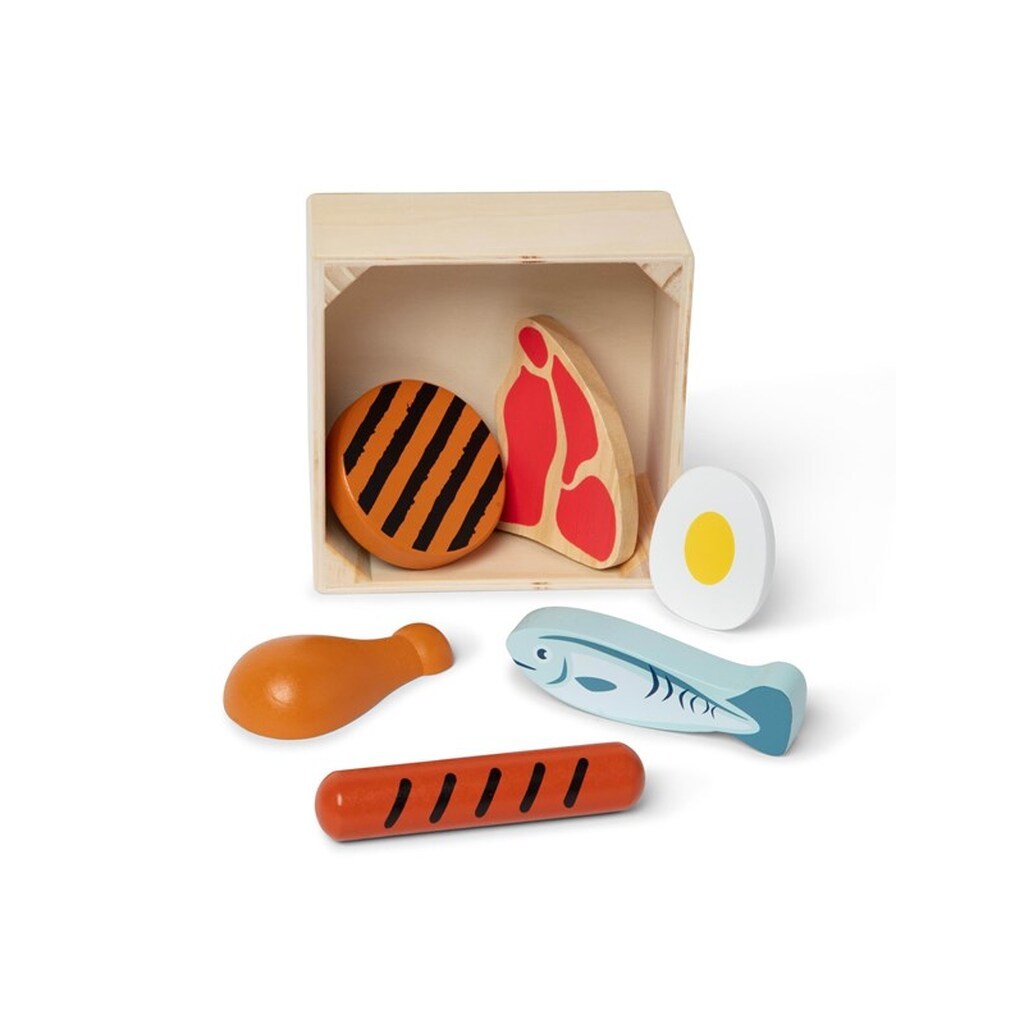 Melissa &amp; Doug Wooden Toy Play Food - Protein