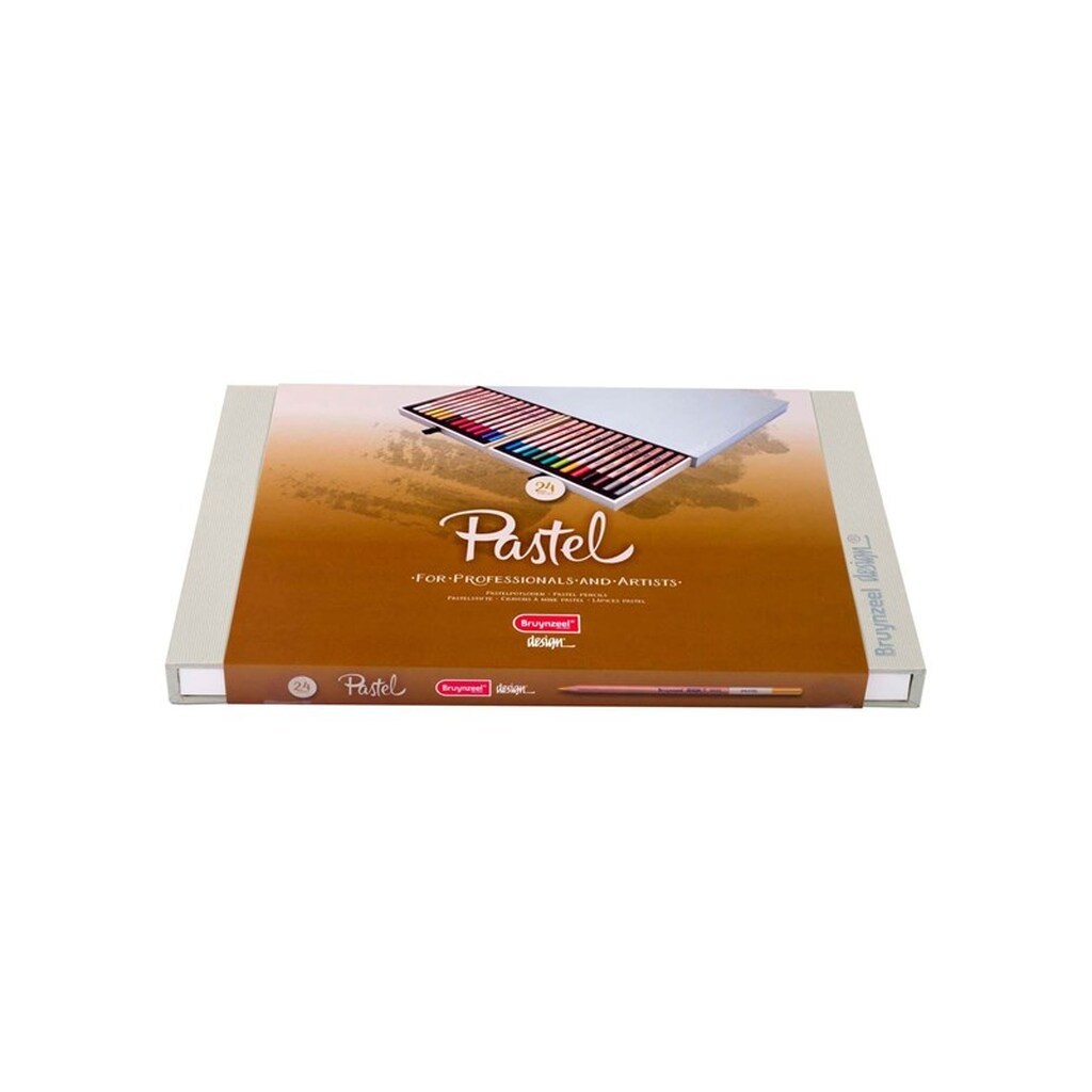 Bruynzeel Design Pastel Pencil Box 24 Colors