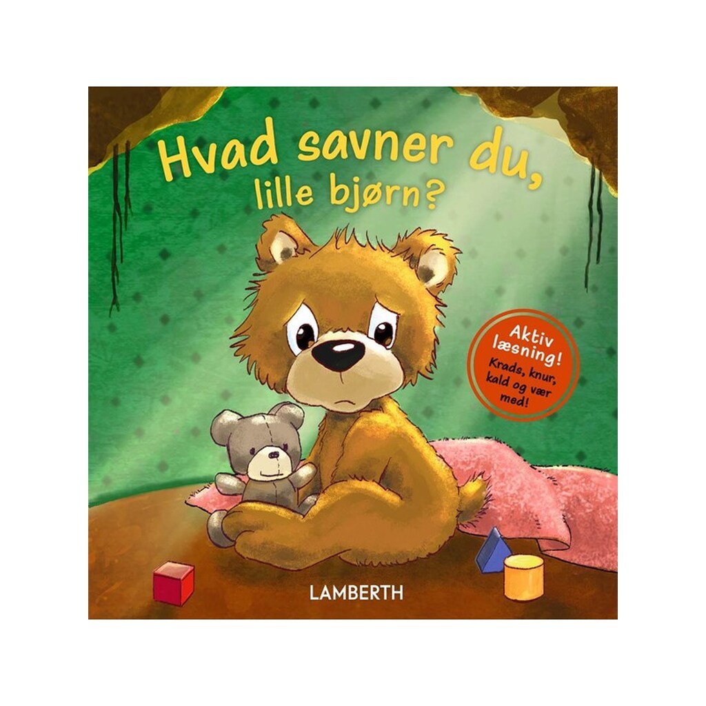 Hvad savner du lille bjørn? - Børnebog - Papbog