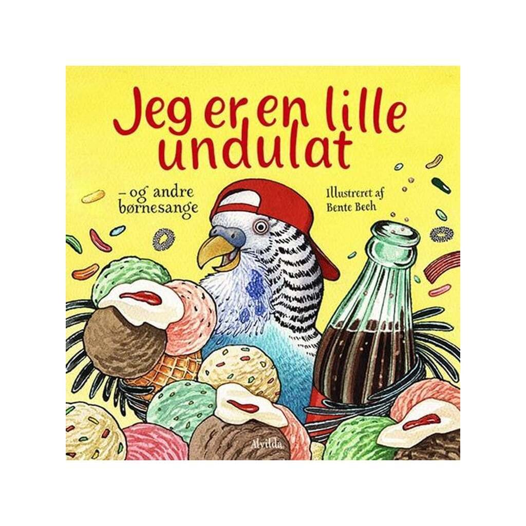 Jeg er en lille undulat - og andre børnesange - Børnebog - Papbog