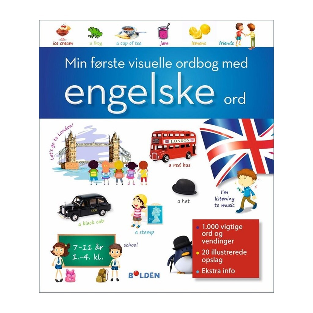 Min første visuelle ordbog med engelske ord - Børnebog