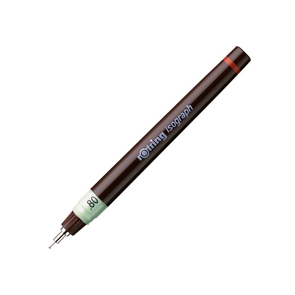 Rotring rOtring Isograph Teknisk Tegning Pen | 0,80 mm | Genopfyldelig fineliner pen