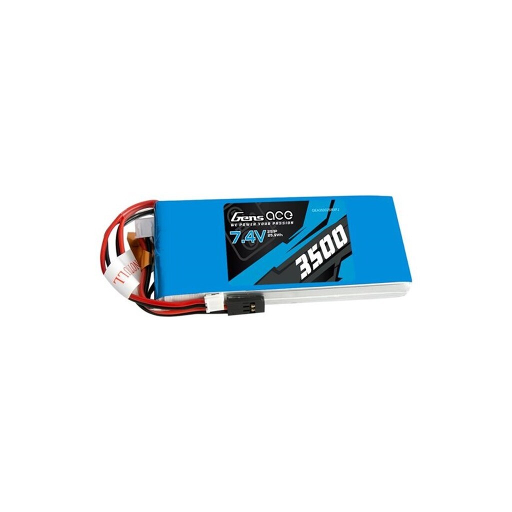 Gens ace &amp;Tattu Battery LiPo 3500mAh 7.4V 1C 2S1P RX/TX