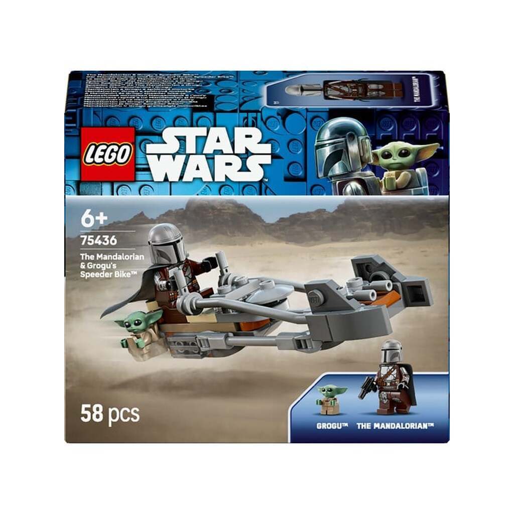 LEGO Star Wars 75436 Mandalorianeren og Grogus speederbike