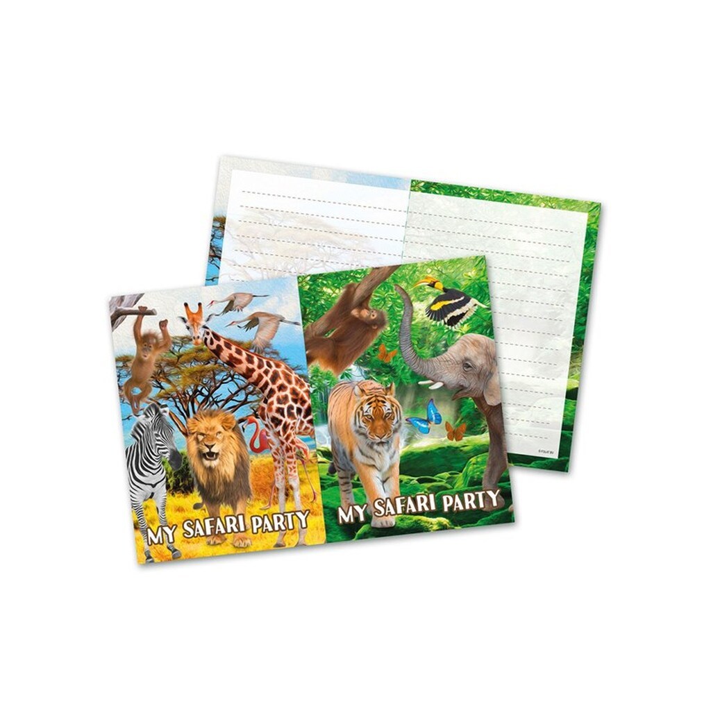 Folat BV Safari Invitations 8pcs.