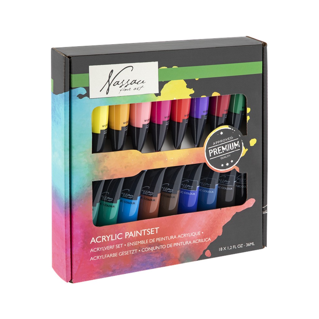 Nassau Paint acrylic 18 x 36 ml