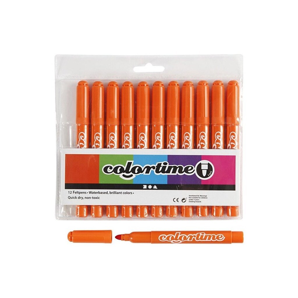 Creativ Company Orange Jumbo markers 12st.