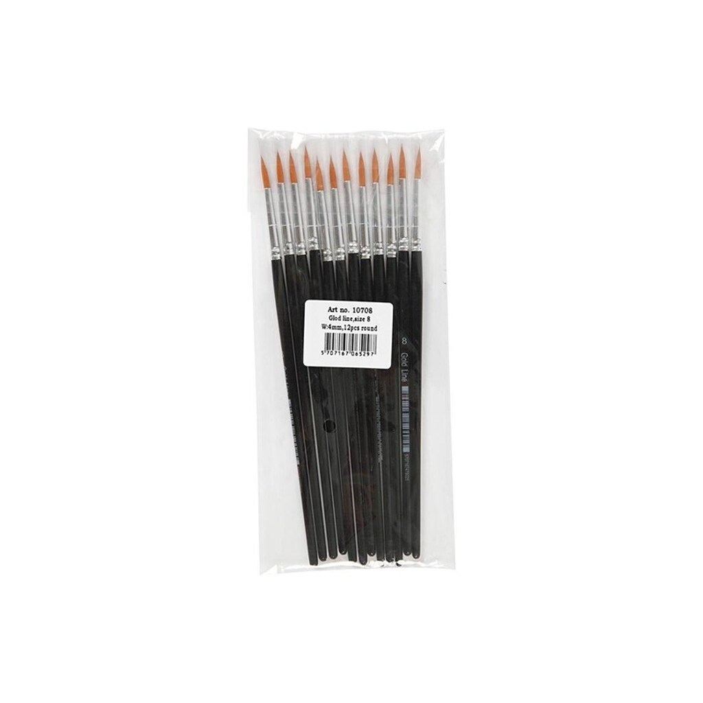Creativ Company Round brushes - Nr. 8 12st.