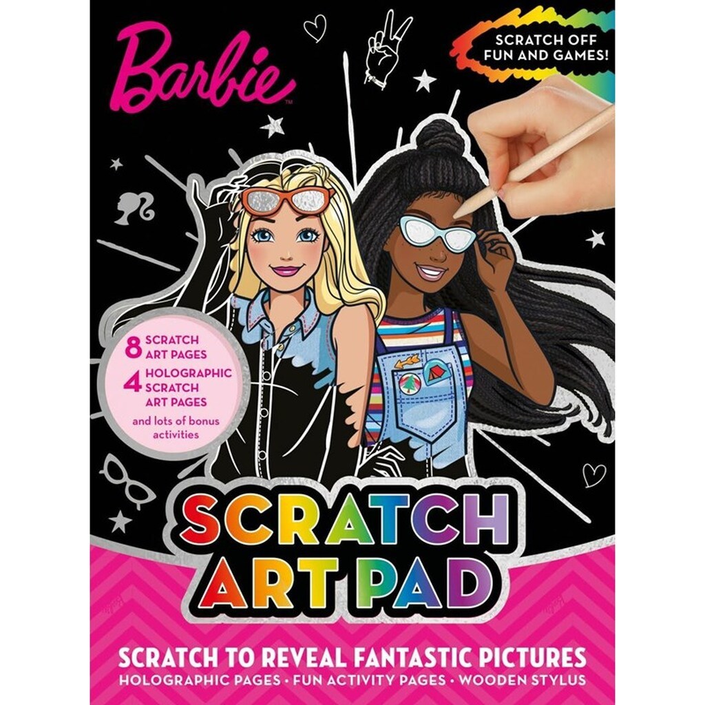 Alligator BARBIE Scratch Art Pad