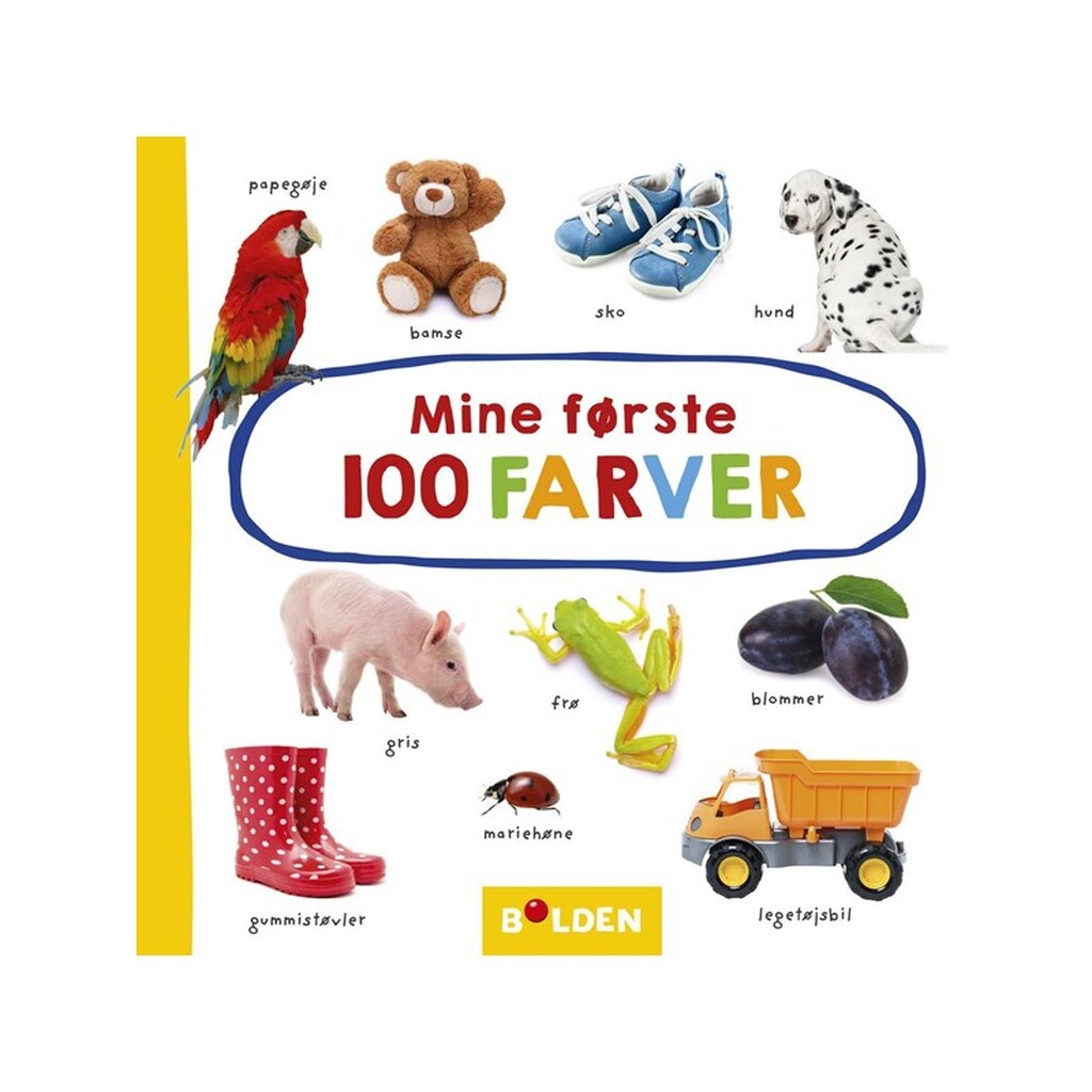 Mine første 100 farver - Børnebog - Papbog