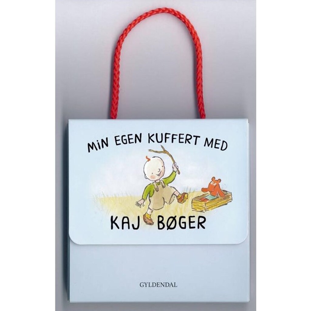 Min egen kuffert med Kaj bøger - Børnebog - Hardcover