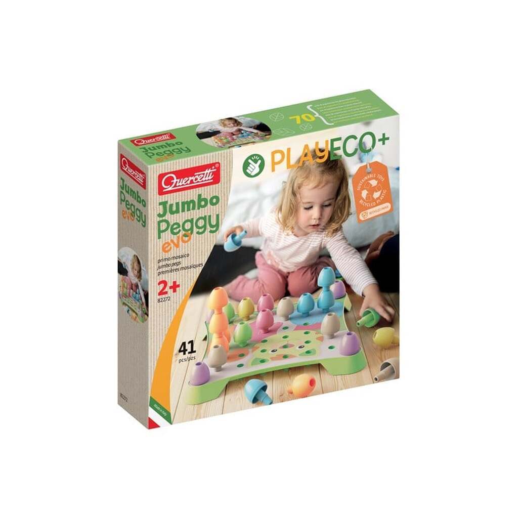 Quercetti Play Eco+ Jumbo Peggy Evo (41 pcs)