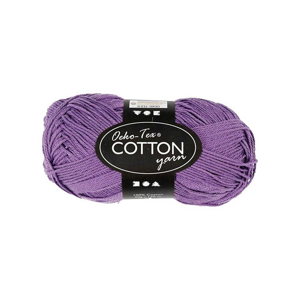 Creativ Company Cotton yarn Purple 50gr 170m