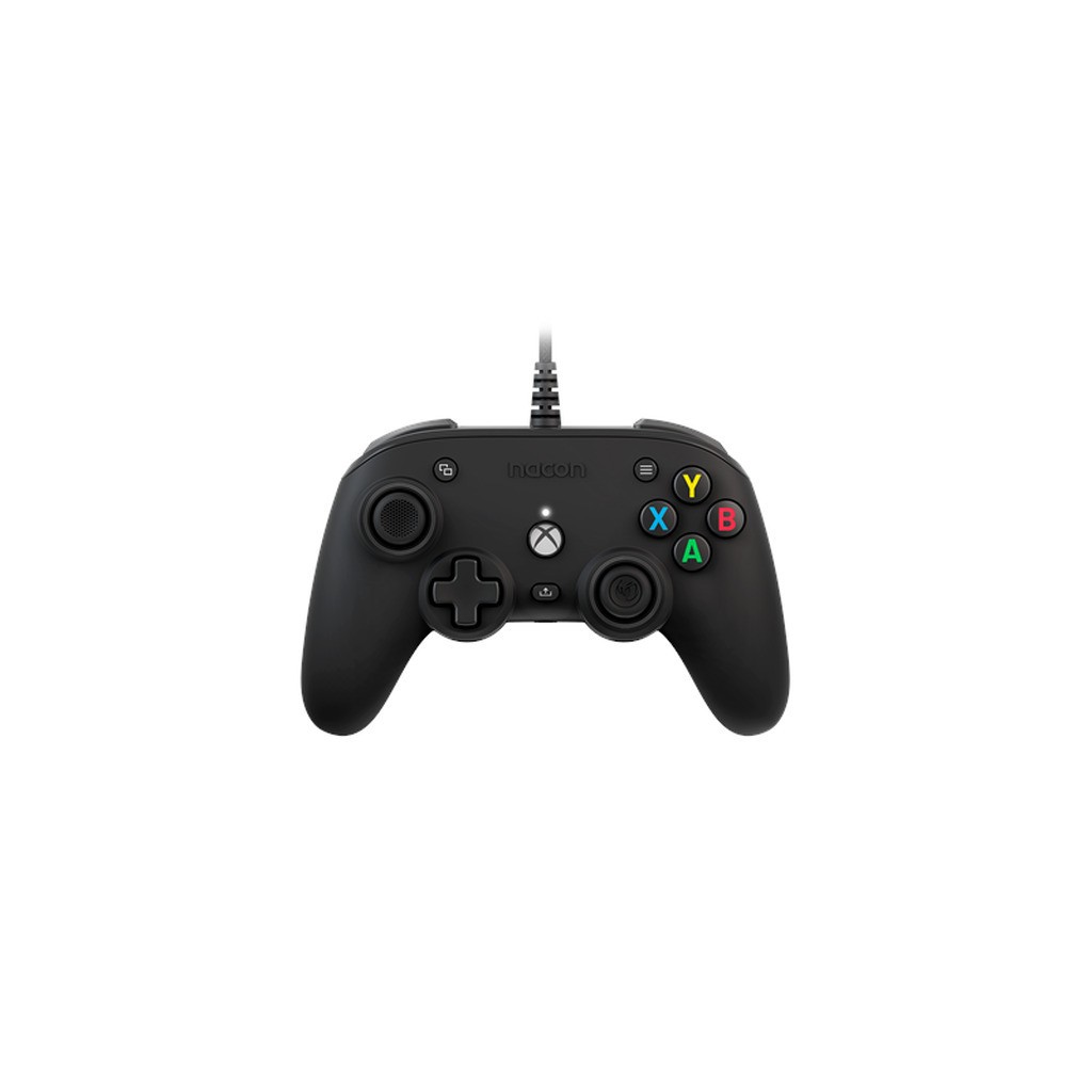 NACON Official Pro Compact Controller - Black - Wired Controller - Microsoft Xbox One