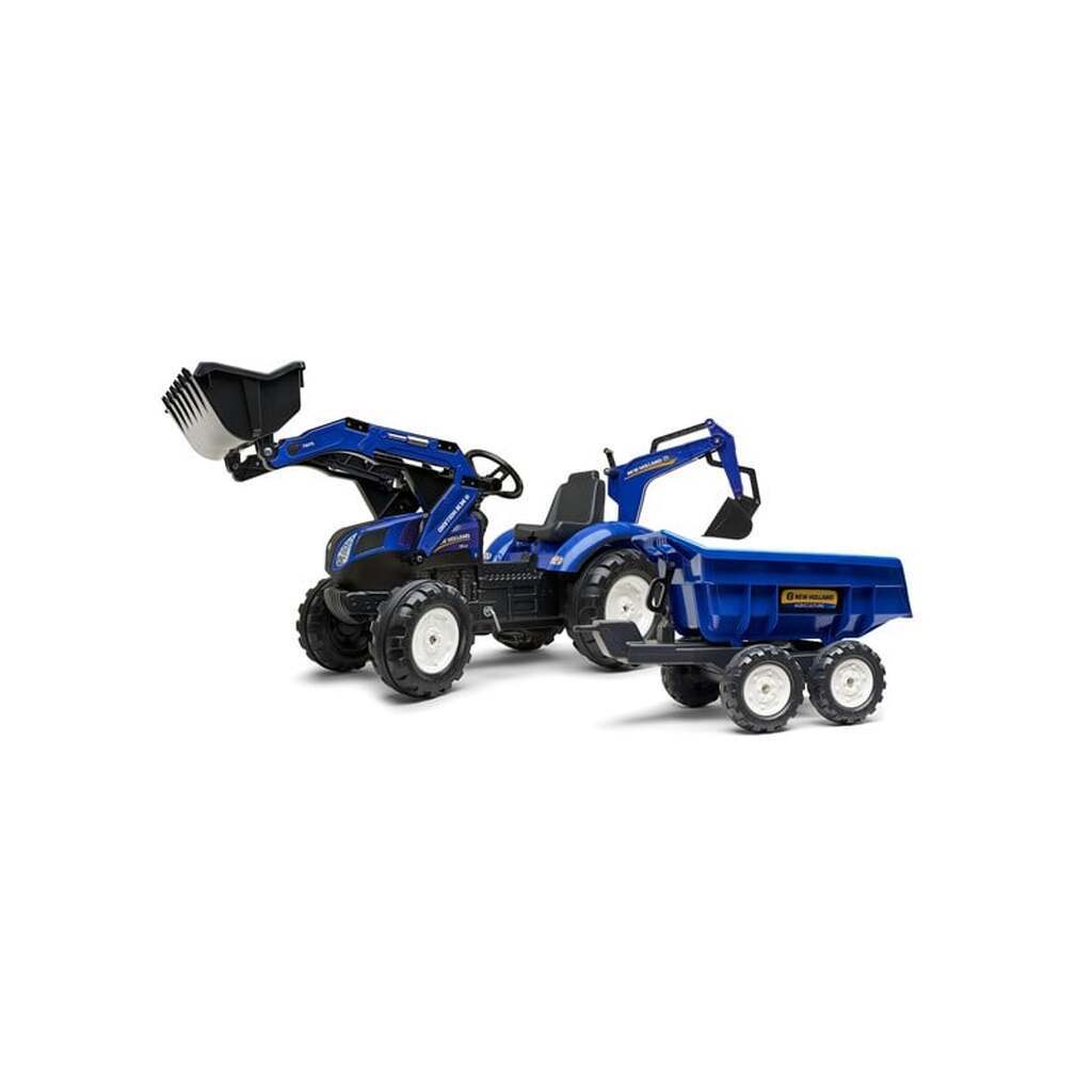 Falk Rendegraver inkl. vogn med tiplad New Holland