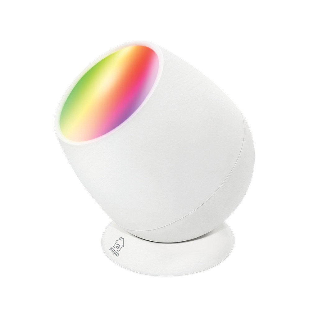 Deltaco Smart RGB wake-up-lampe, USB-C
