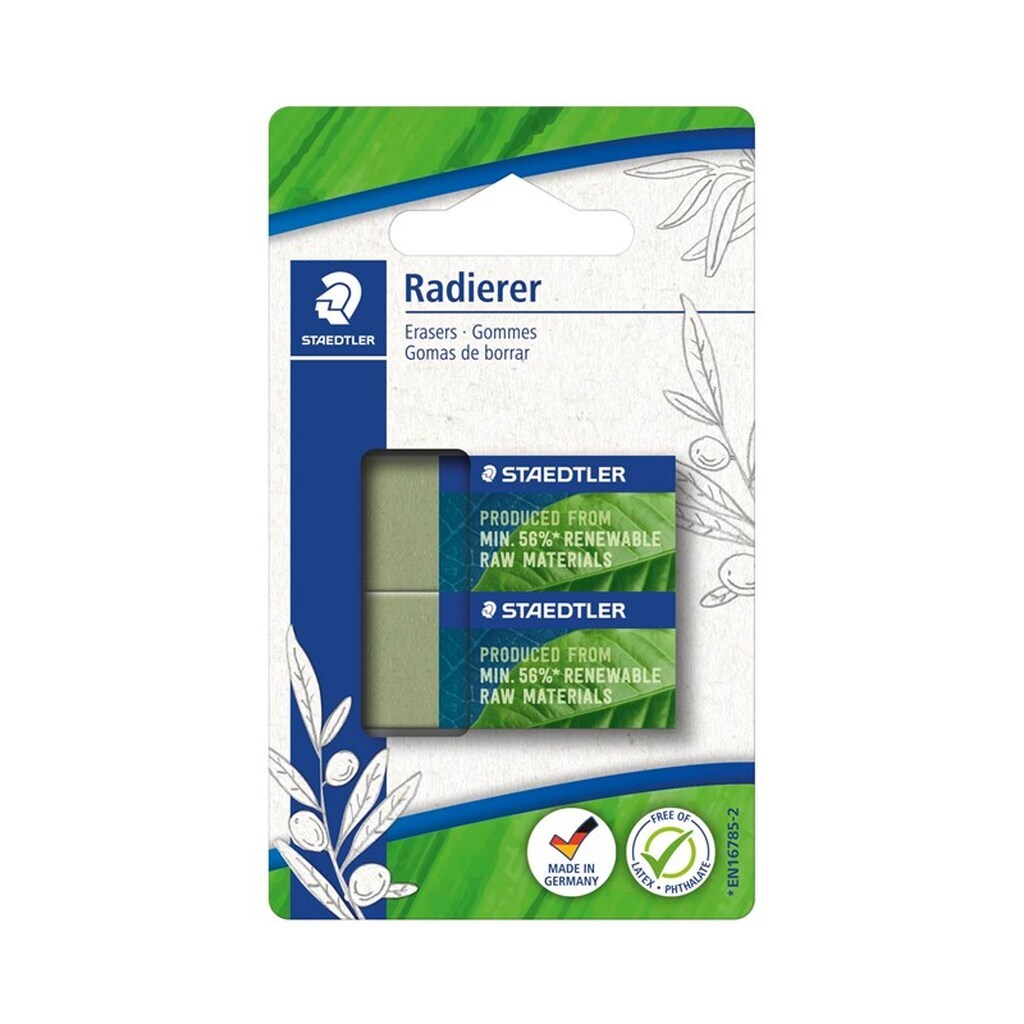 Staedtler Viskelæder 526 83, 56% genanvendt materiale