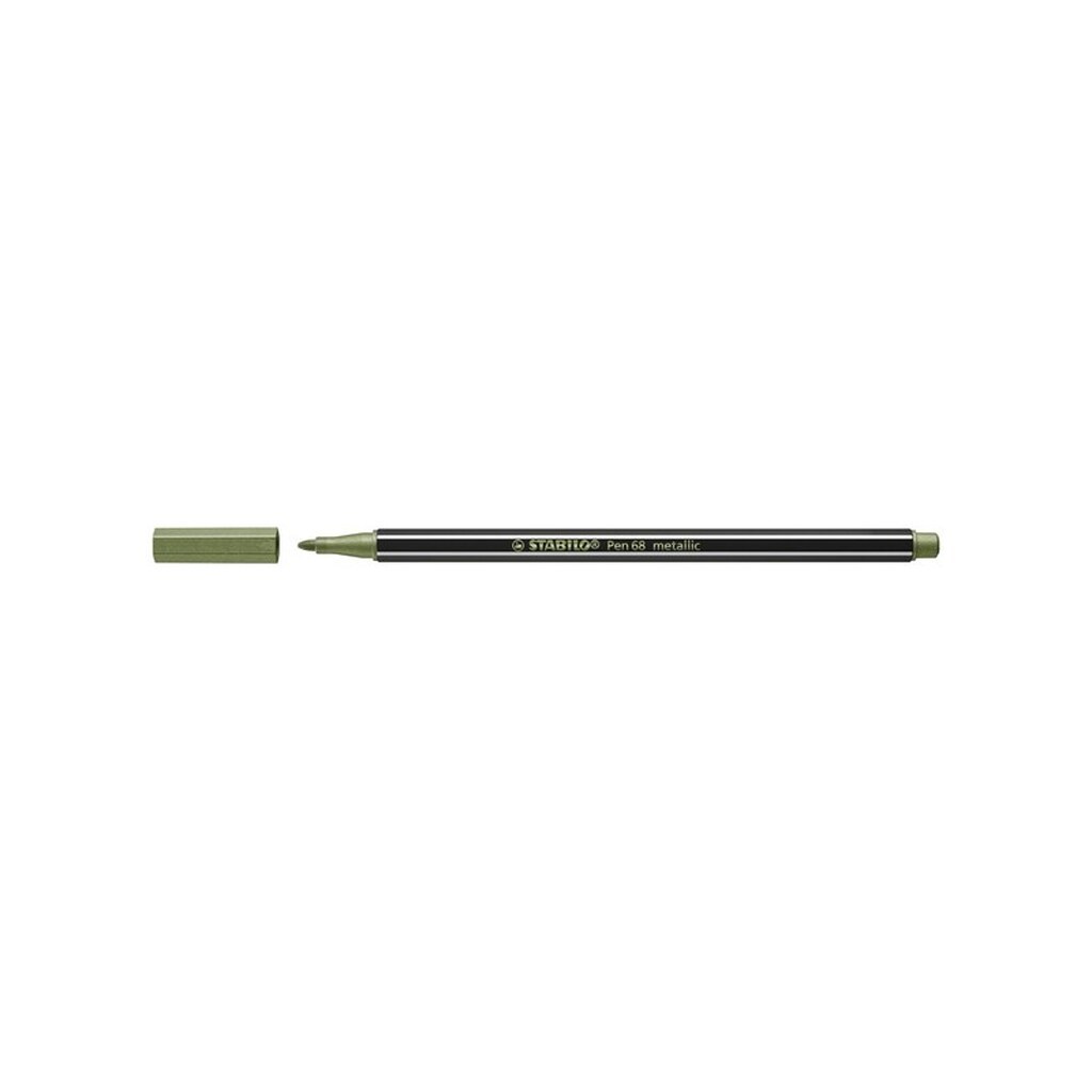 STABILO Pen 68 Premium metallic - fibre-tip pen - metallic light green
