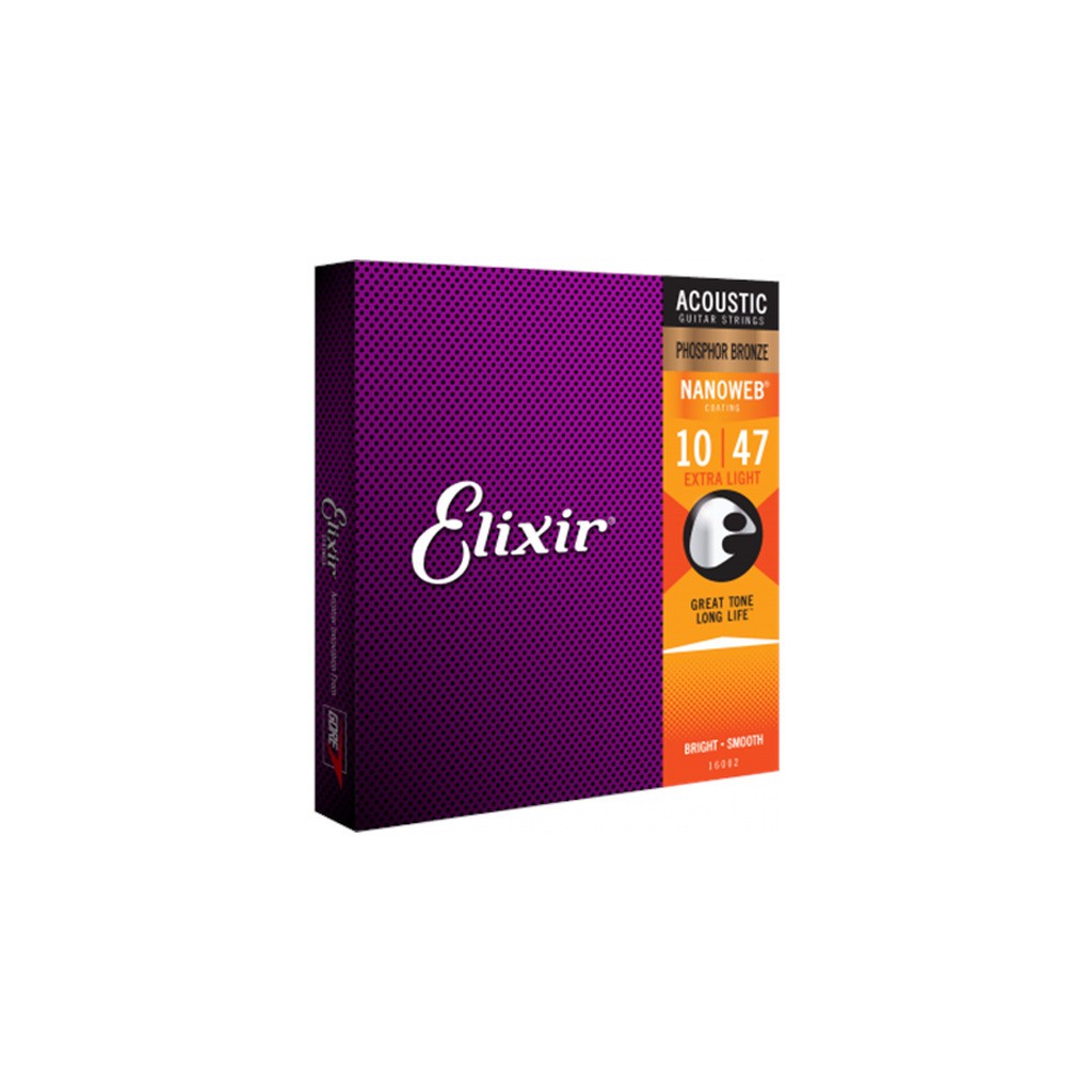 ELIXIR Acoustic Phosphor Bronze Nanoweb Extra Light 10-47